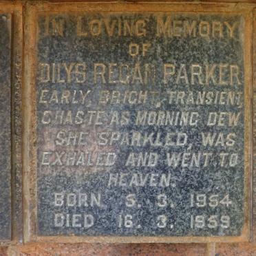 PARKER Dilys Regan 1954-1959