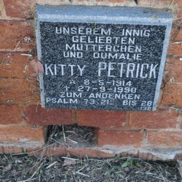 PETRICK Kitty 1914-1990
