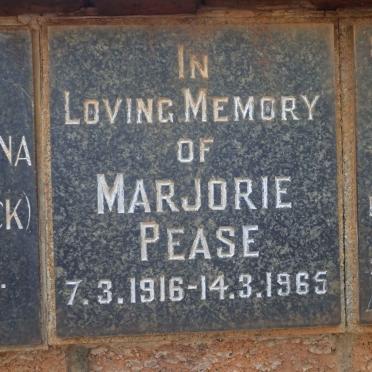 PEASE Marjorie 1916-1965