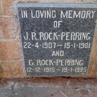 PERRING J.R., ROCK 1907-1981 &amp; G. 1915-1985