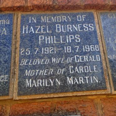 PHILLIPS Hazel Burness 1921-1968
