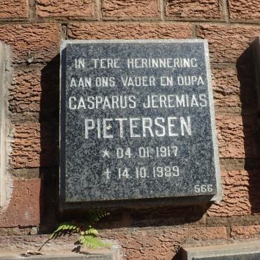 PIETERSEN Casparus Jeremias 1917-1989