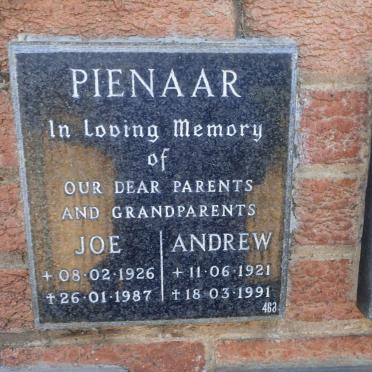 PIENAAR Andrew 1921-1991 &amp; Joe 1926-1987