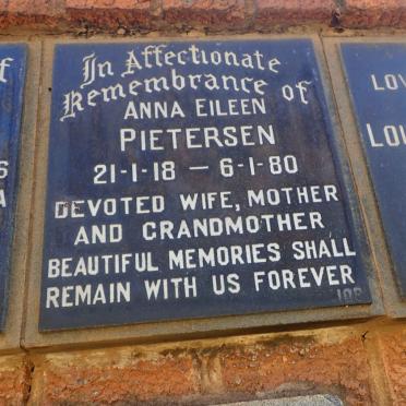 PIETERSEN Anna Eileen 1918-1980