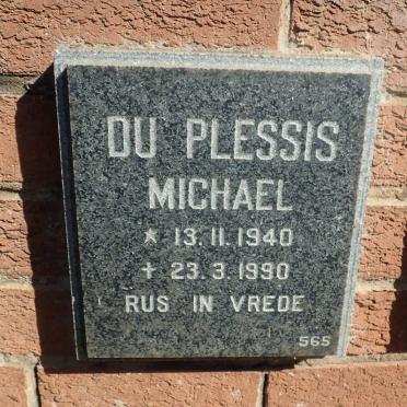 PLESSIS Michael, du 1940-1990