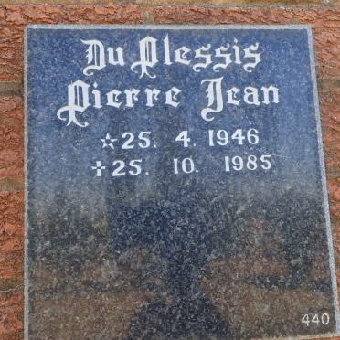 PLESSIS Pierre Jean, du 1946-1985