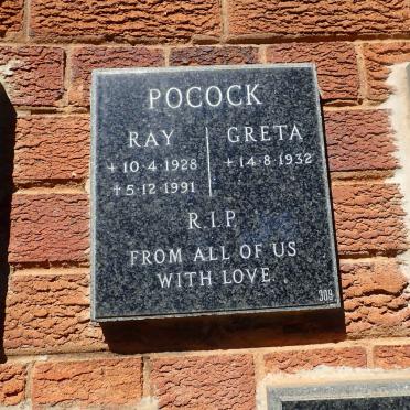 POCOCK Ray 1928-1991 &amp; Greta 1932-