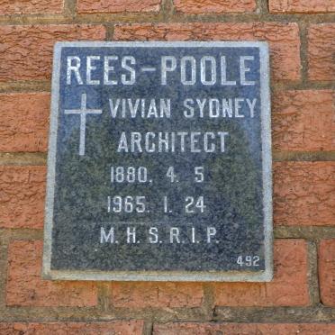 POOLE Vivian Sydney, REES 1880-1965