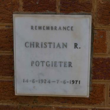 POTGIETER Christian R. 1924-1971