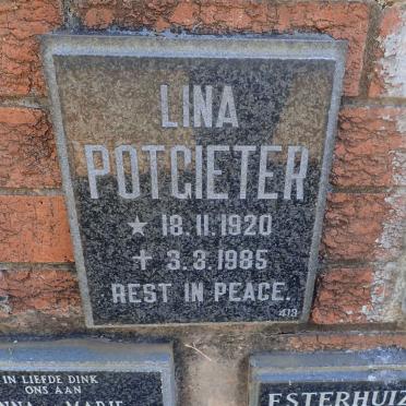 POTGIETER Lina 1920-1985