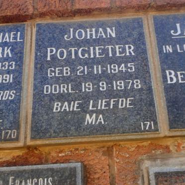 POTGIETER Johan 1945-1978