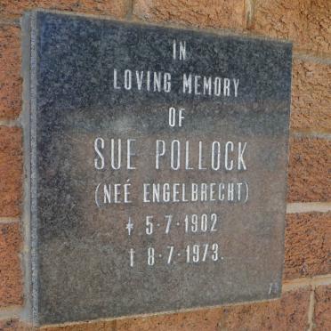 POLLOCK Sue nee ENGELBRECHT 1902-1973