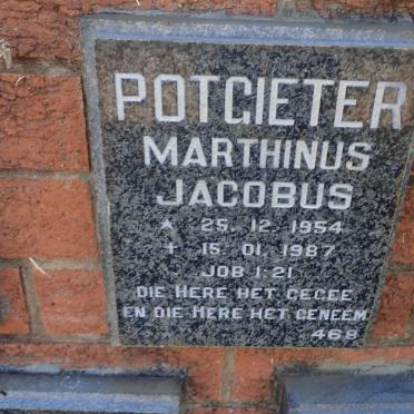 POTGIETER Marthinus Jacobus 1954-1987