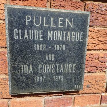 PULLEN Claude Montague 1889-1978 &amp; Ida Constance 1897-1979