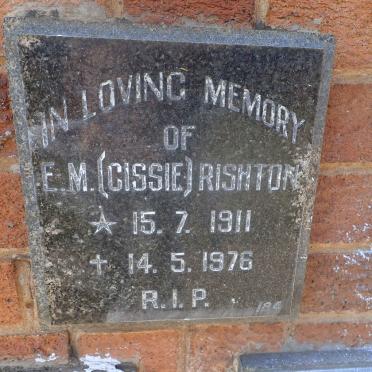 RISHTON E.M. 1911-1976