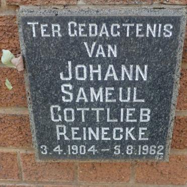 REINECKE Johann Sameul Gottlieb 1904-1962