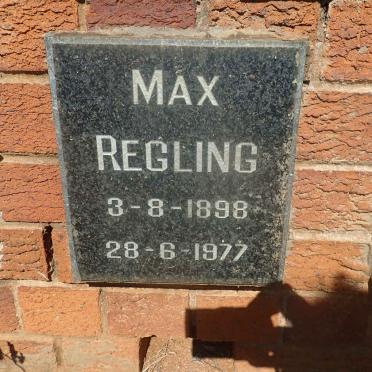 REGLING Max 1898-1977