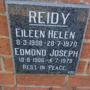 REIDY Edmond Josef 1906-1979 &amp; Eileen Helen 1908-1970