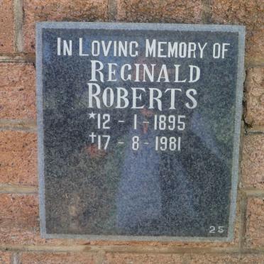 ROBERTS Reginald 1895-1981