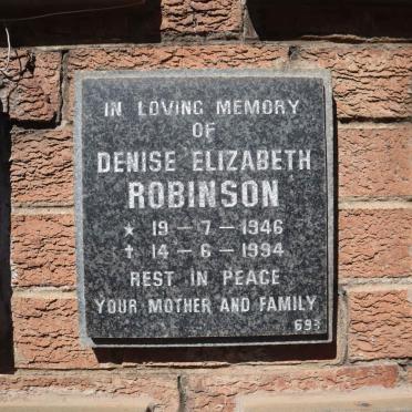 ROBINSON Denise Elizabeth 1946-1994