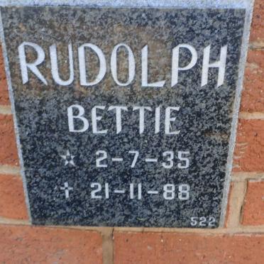RUDOLPH Bettie 1935-1988