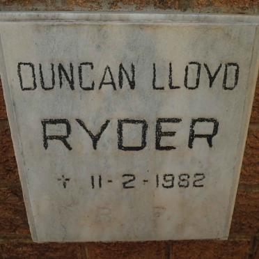 RYDER Duncan Lloyd -1982
