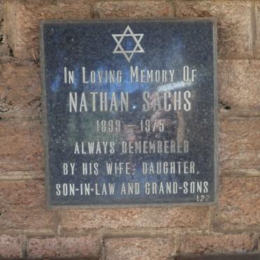 SACHS Nathan 1899-1975