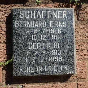 SCHAFFNER Bernhard Ernst 1906-1988 &amp; Gertrud 1913-1999