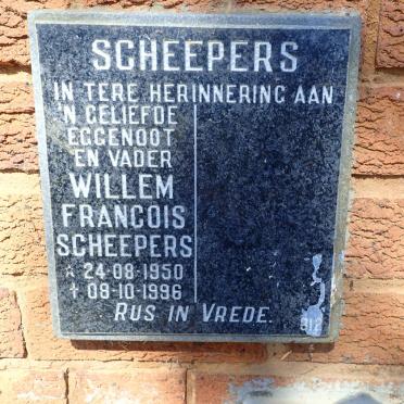 SCHEEPERS Willem Francois 1950-1996