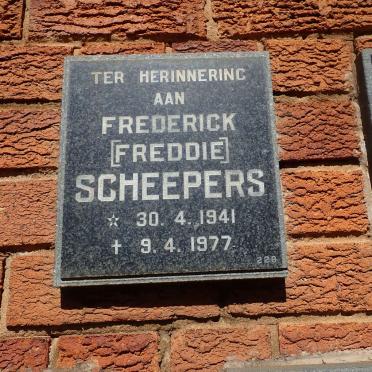 SCHEEPERS Frederick 1941-1977
