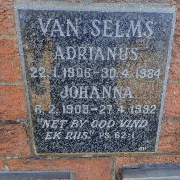 SELMS Adrianus, van 1906-1984 &amp; Johanna 1909-1992