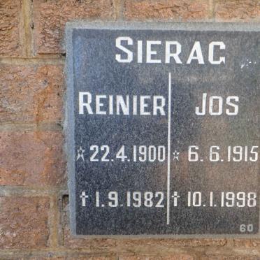 SIERAG Reinier 1900-1982 &amp; Jos 1915-1998