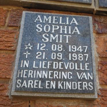 SMIT Amelia Sophia 1947-1987