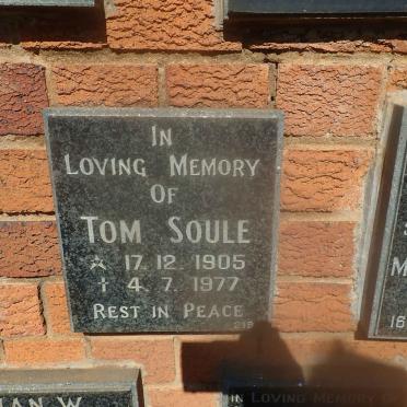 SOULE Tom 1905-1977