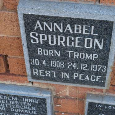 SPURGEON Annabel nee TROMP 1908-1973