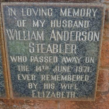STEABLER William Anderson -1971