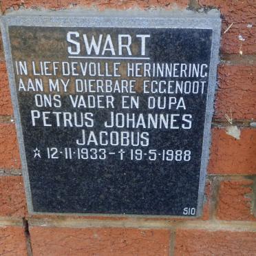 SWART Petrus Johannes Jacobus 1933-1988