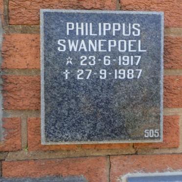 SWANEPOEL Philippus 1917-1987
