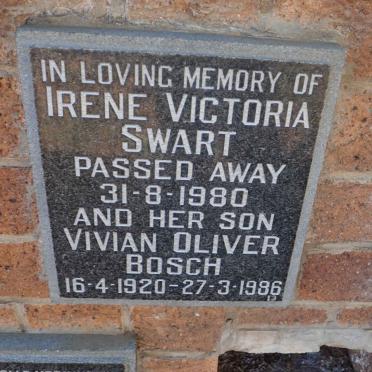 SWART Irene Victoria -1980 :: BOSCH Vivian Oliver 1920-1986