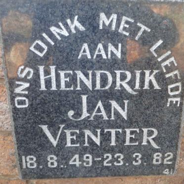 VENTER Hendrik Jan 1949-1982
