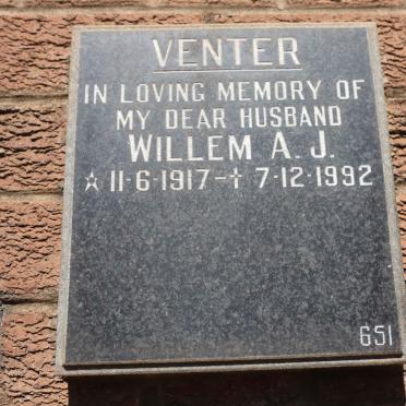 VENTER Willem A.J. 1917-1992