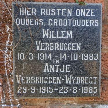 VERBRUGGEN Willem 1914-1983 &amp; Antje VERBRUGGEN-WYBREGT 1915-1985