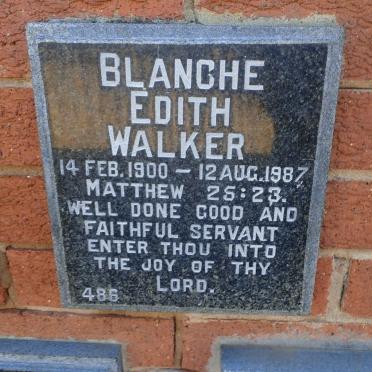 WALKER Blanche Edith 1900-1987
