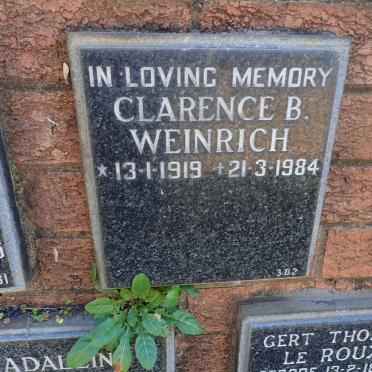 WEINRICH Clarence B. 1919-1984