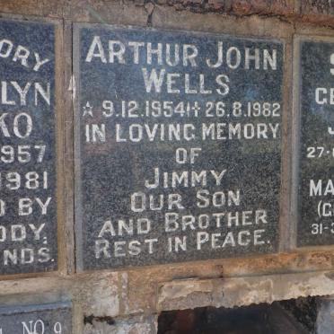 WELLS Arthur John 1954-1982