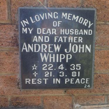 WHIPP Andrew John 1935-1981