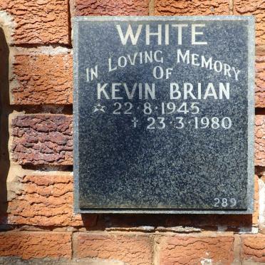 WHITE Kevin Brian 1945-1980