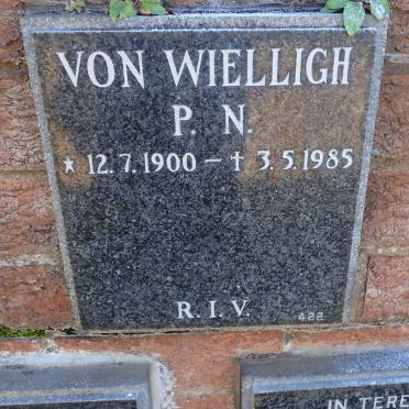 WIELLIGH P.N., von 1900-1985