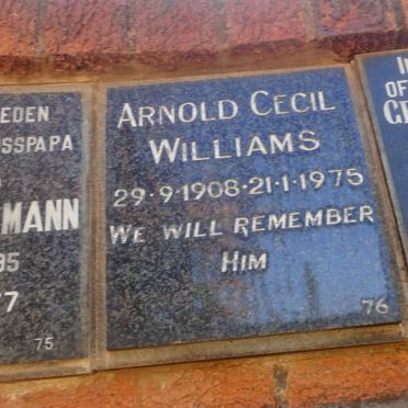 WILLIAMS Arnold Cecil 1908-1975