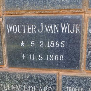 WIJK Wouter J., van 1885-1966
